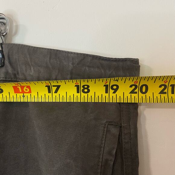 Eileen Fisher Women's Pants Cargo Baggy Linen Blend Dark Green Lagenlook Large - Picture 9 of 10